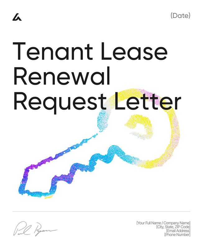 Tenant Lease Renewal Request Letter Template