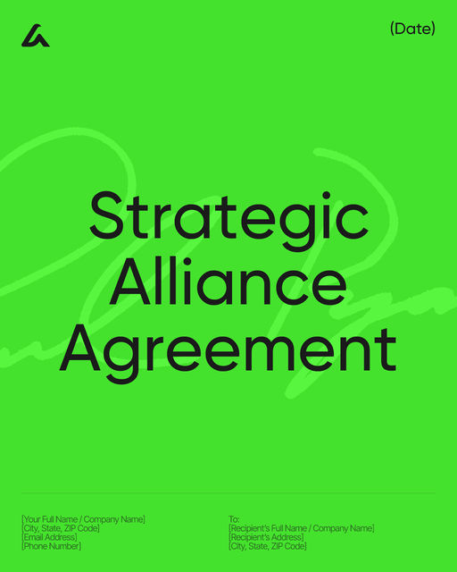 Strategic Alliance Agreement template preview