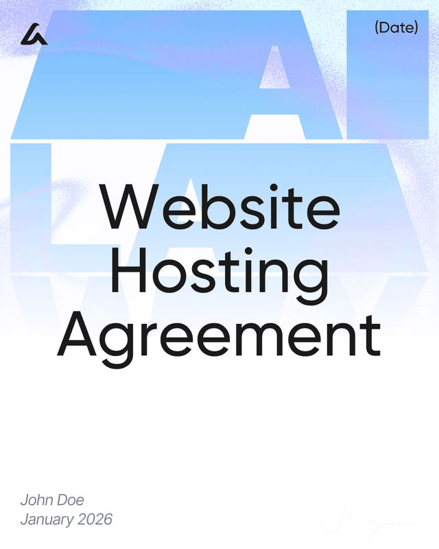 Website Hosting Agreement Template: Uptime, Support & Liability
