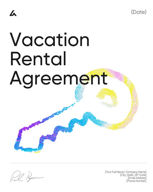 Vacation Rental Agreement Template: Rent, Fees and Rules