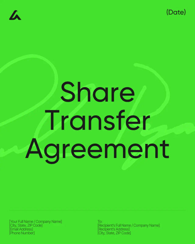 Share Transfer Agreement Template