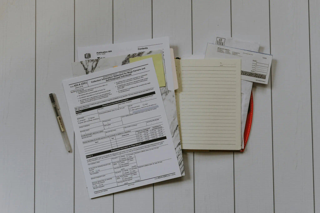 Cease and desist letter paperwork on desk