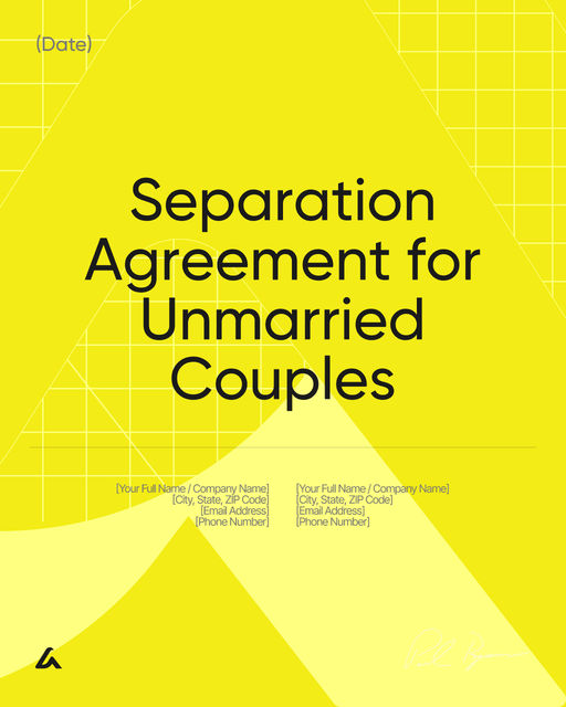 Separation Agreement for Unmarried Couples