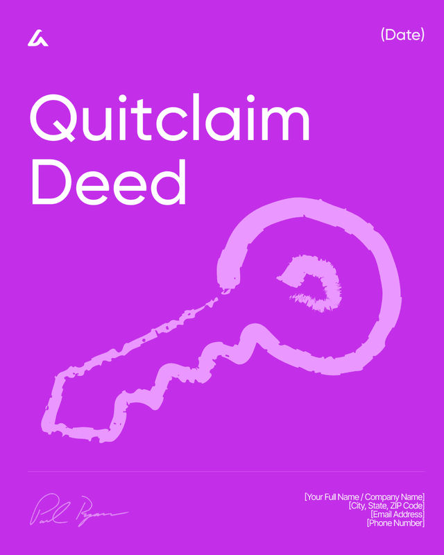Quitclaim Deed Template: Transfer Property Rights (Free Form)