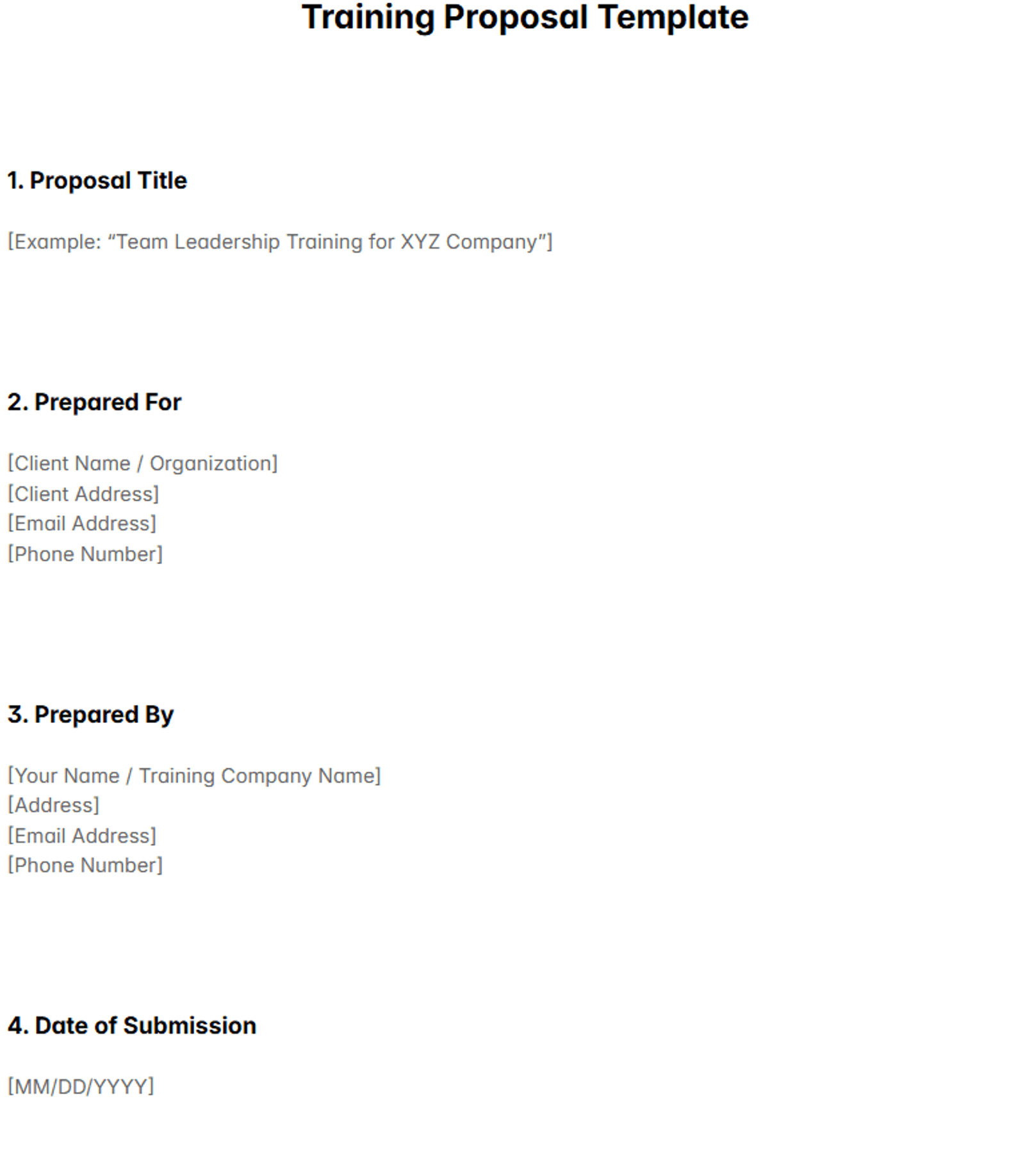 Training Proposal Template: Essential Guide + Examples (2026)