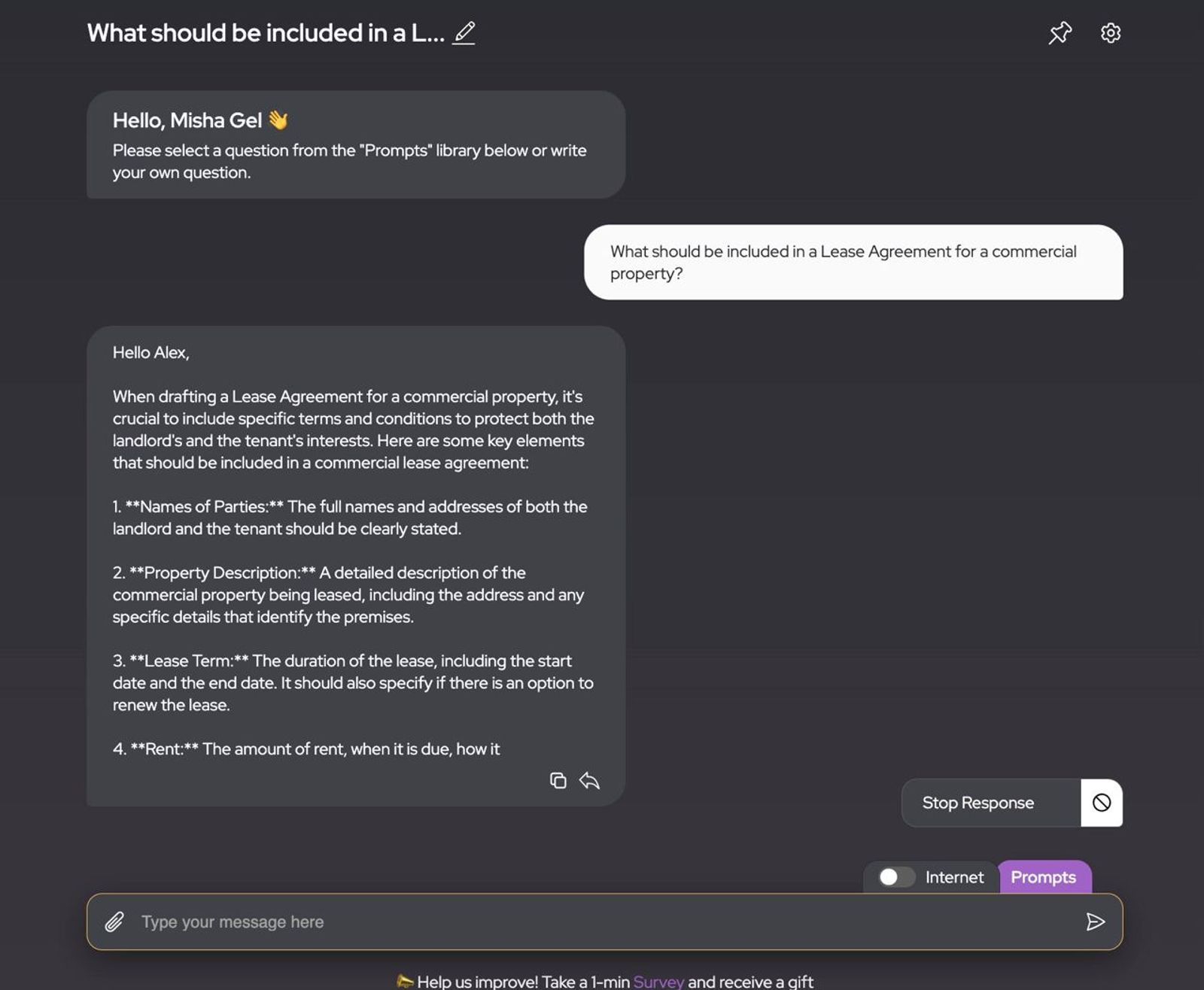 AI Lawyer is answering on legal questions