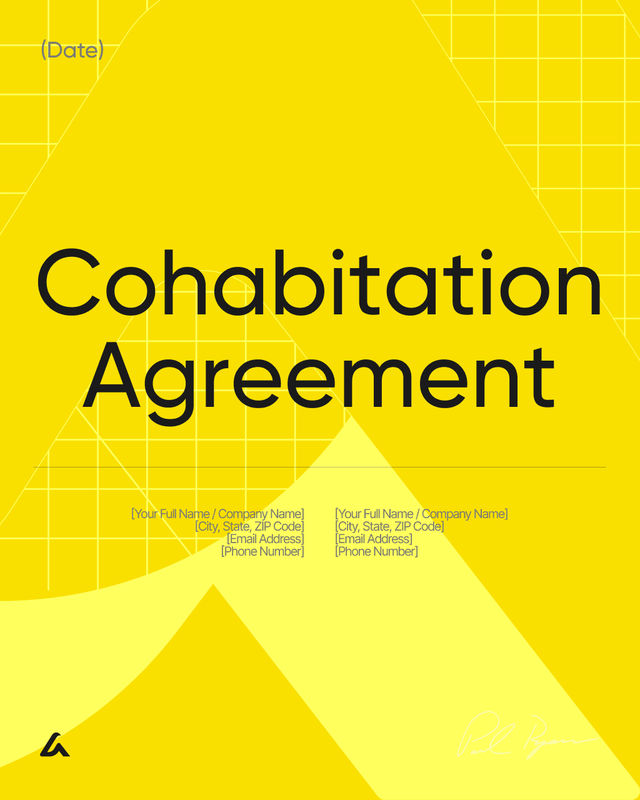 Cohabitation Agreement Template: Property, Expenses & Exit