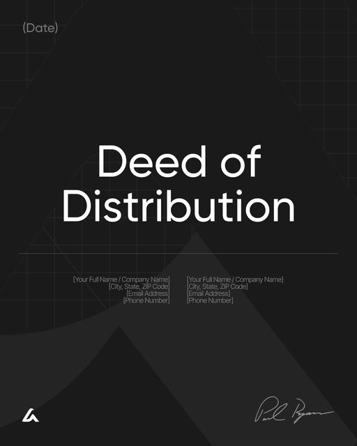 Deed of Distribution