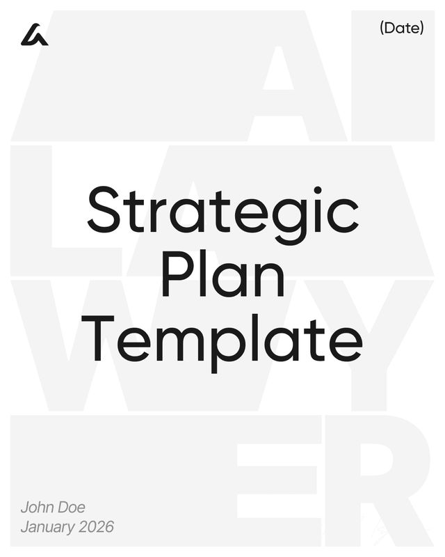 Strategic Plan Template: Goals, Priorities, KPIs & Action Steps