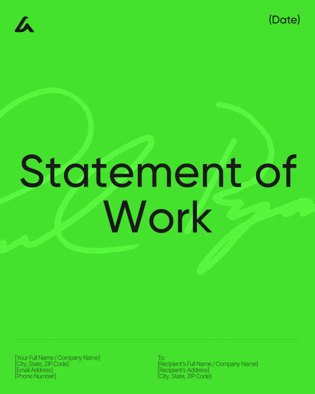 Statement of Work Template