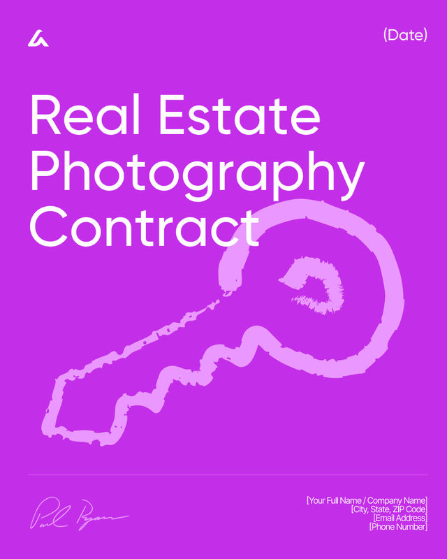 Real Estate Photography Contract Template