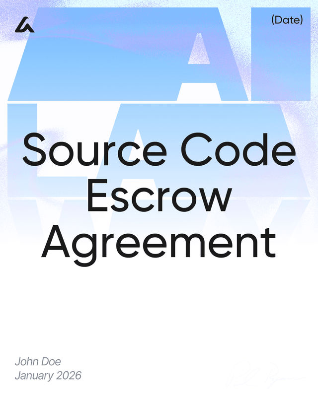 Source Code Escrow Agreement Template: Release Triggers & Terms