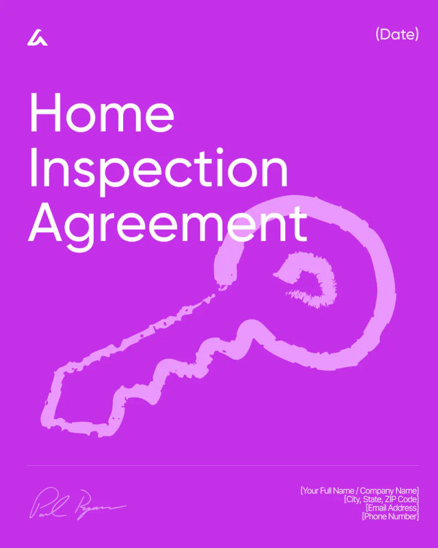 Home Inspection Agreement Template