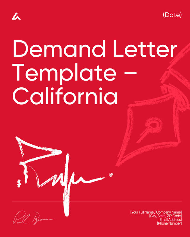Demand Letter Template: Payment, Breach & Disputes California