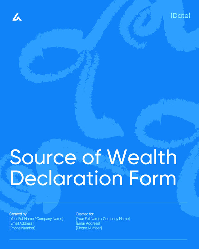 Source of Wealth Declaration Form Template: Asset and Fund Origin