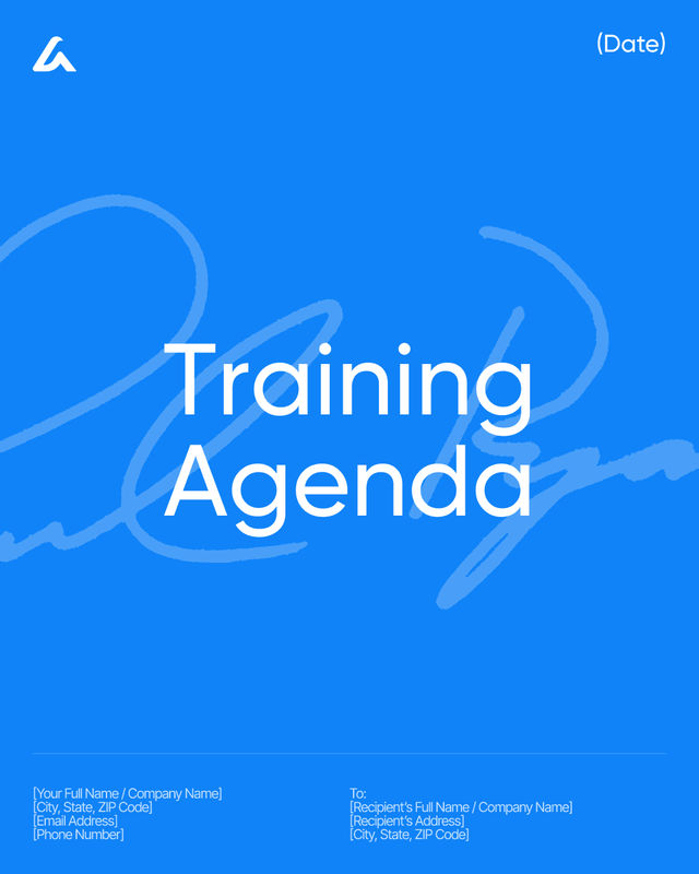 Training Agenda Template