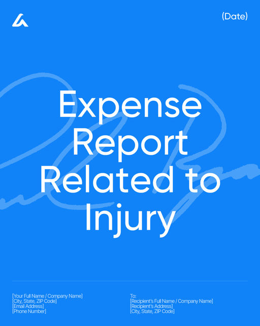 Expense Report Related to Injury