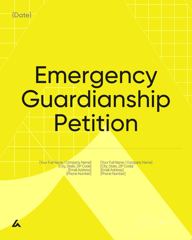 Emergency Guardianship Petition Template: Urgent Court Request