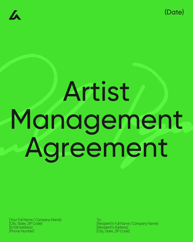 Artist Management Agreement Template: Career and Commission