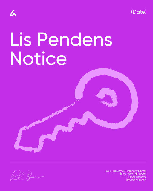 Lis Pendens Notice