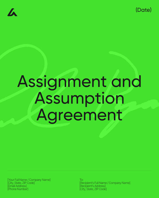 Assignment and Assumption Agreement