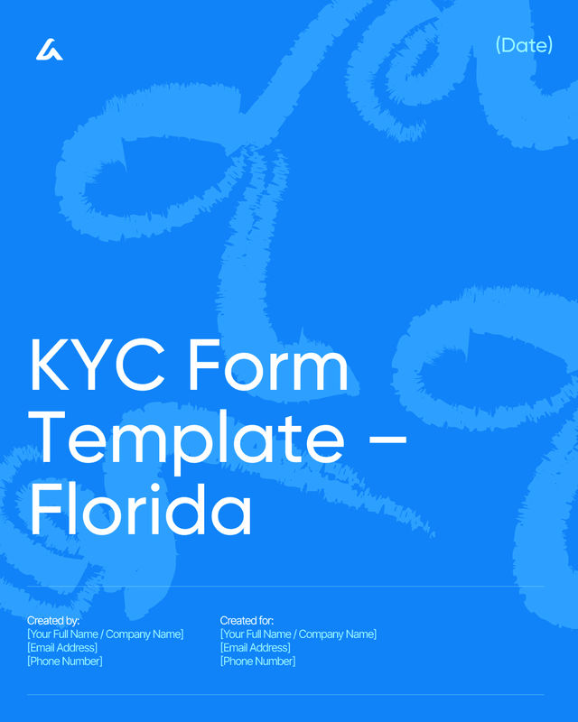 KYC Form Template: Verification & Compliance – Florida