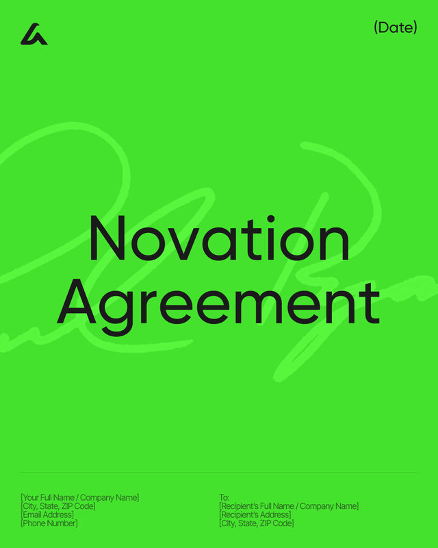 Novation Agreement Template: Terms, Consent and Release