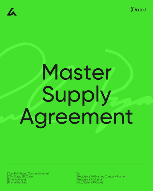 Master Supply Agreement