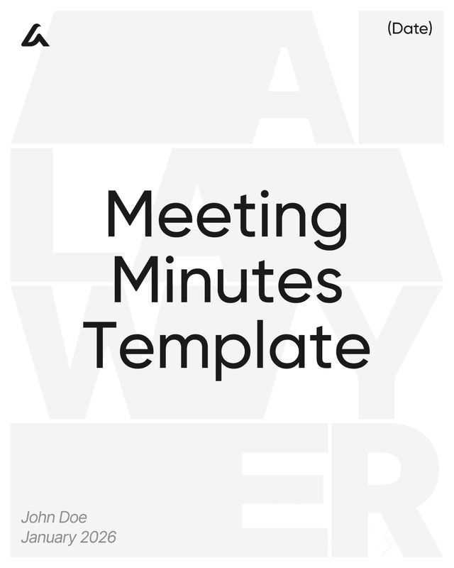 Meeting Minutes Template: Agenda, Decisions & Action Items