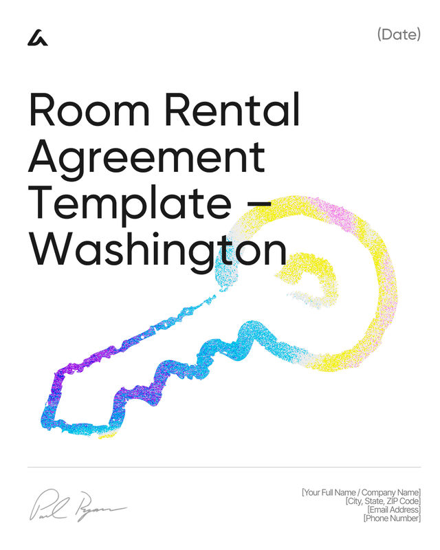 Room Rental Agreement: Rent, Deposit Template – Washington
