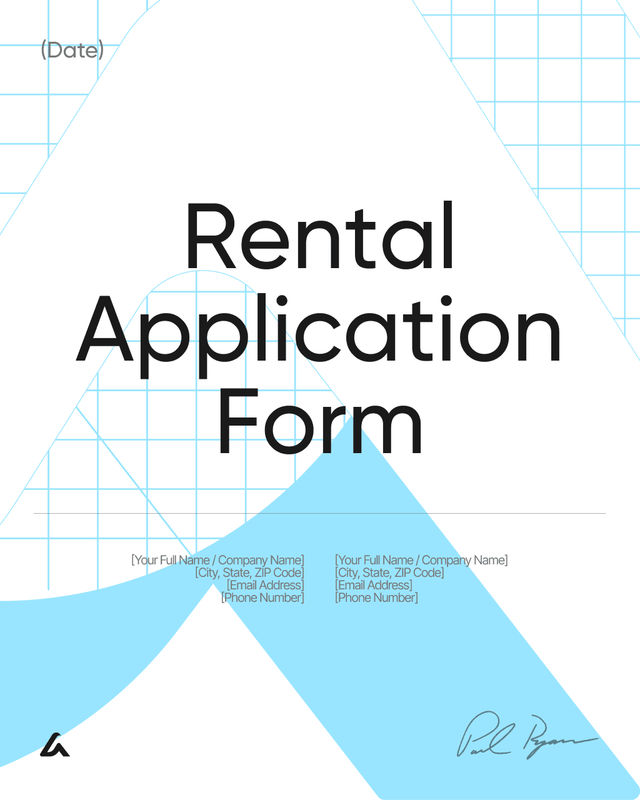 Rental Application Form Template: Screening and Consent