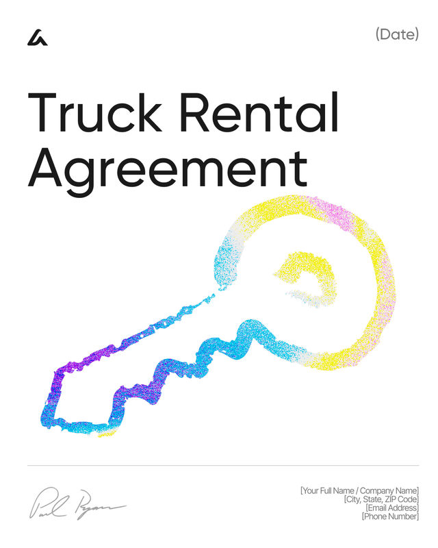 Truck Rental Agreement Template: Rates, Insurance & Liability