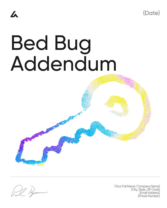 Bed Bug Addendum Template: Inspection and Treatment Rules