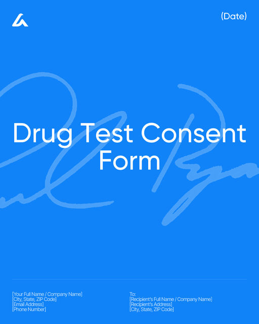 Drug Test Consent Form