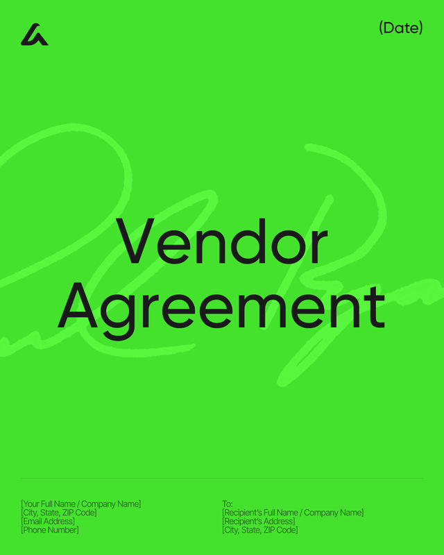 Vendor Agreement Template: Pricing, Termination and IP Rights