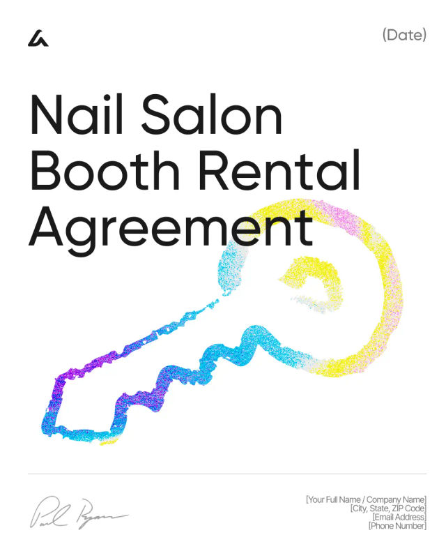 Nail Salon Booth Rental Agreement Template