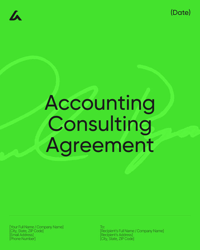 Accounting Consulting Agreement Template: Services and Fees