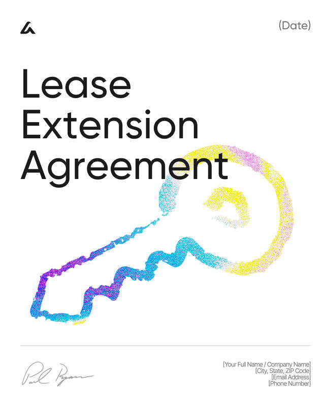 Lease Extension Agreement Template