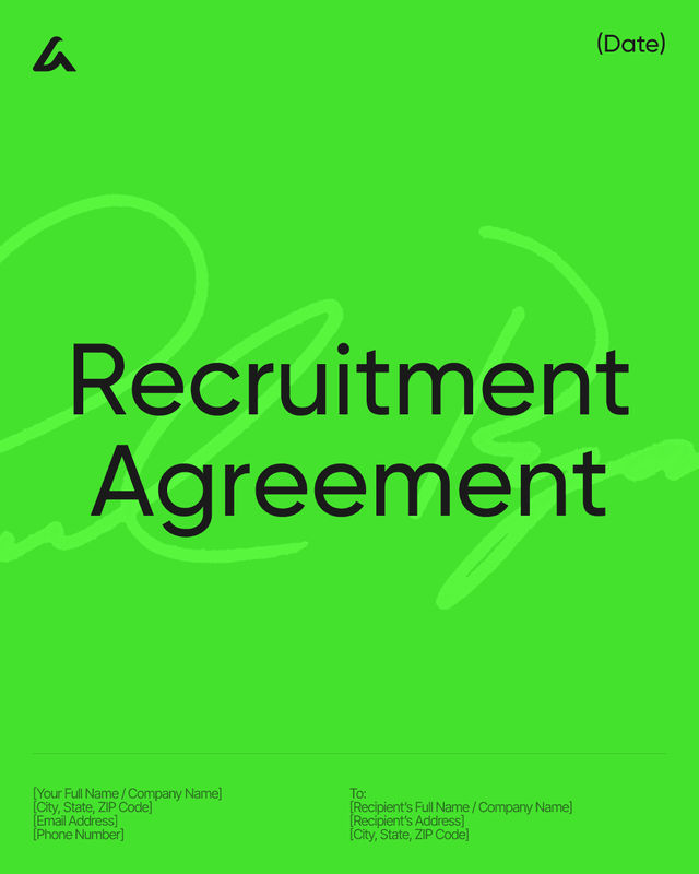 Recruitment Agreement Template: Hiring Services and Fees
