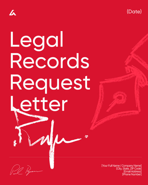 Legal Records Request Letter