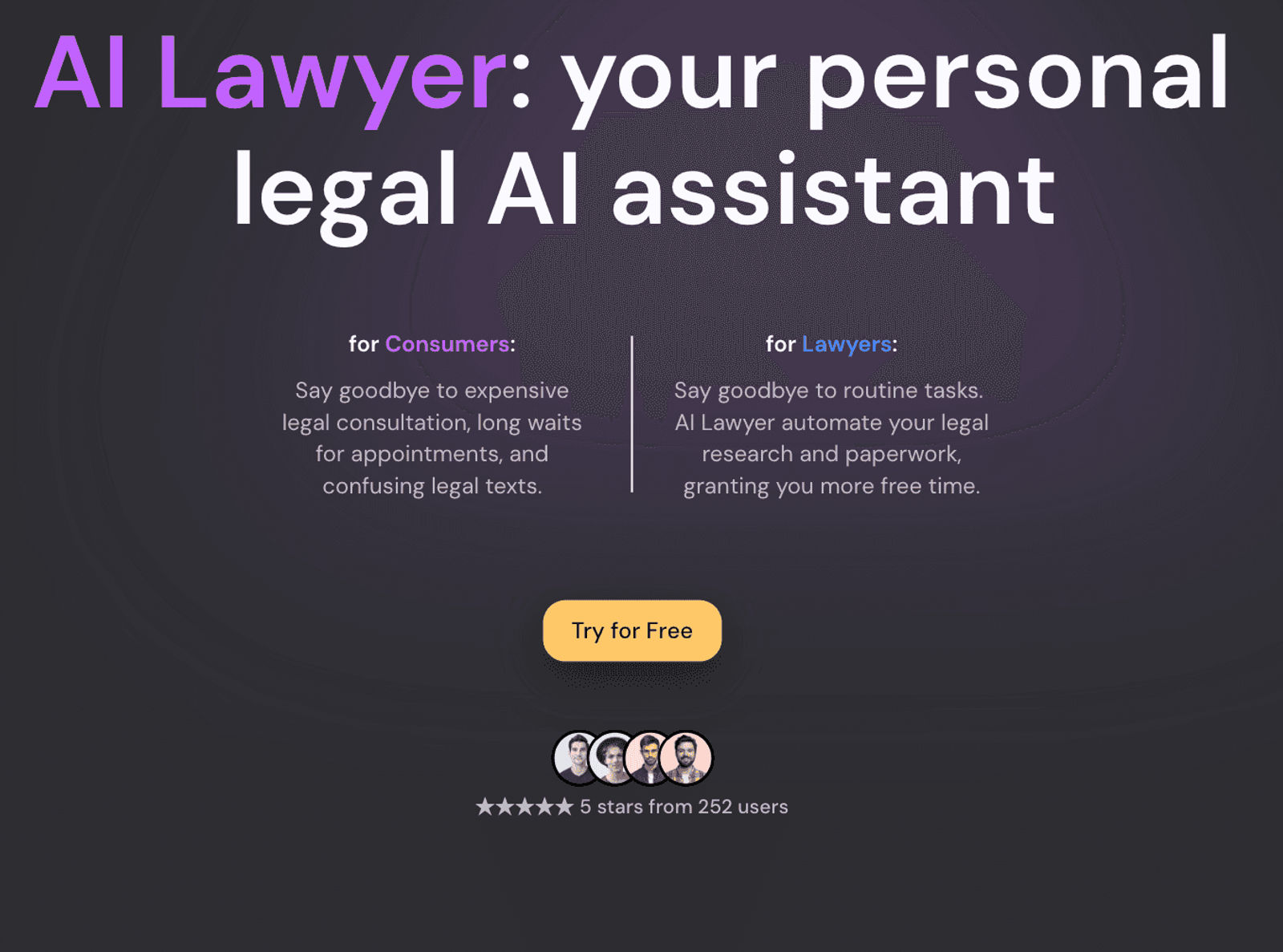 ai lawyer main page