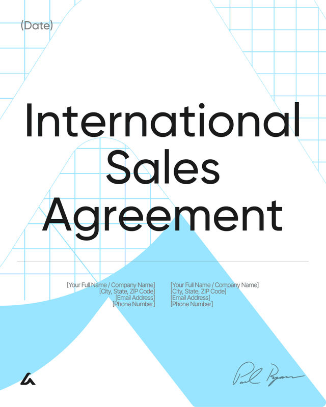 International Sales Agreement Template: Payment & Disputes