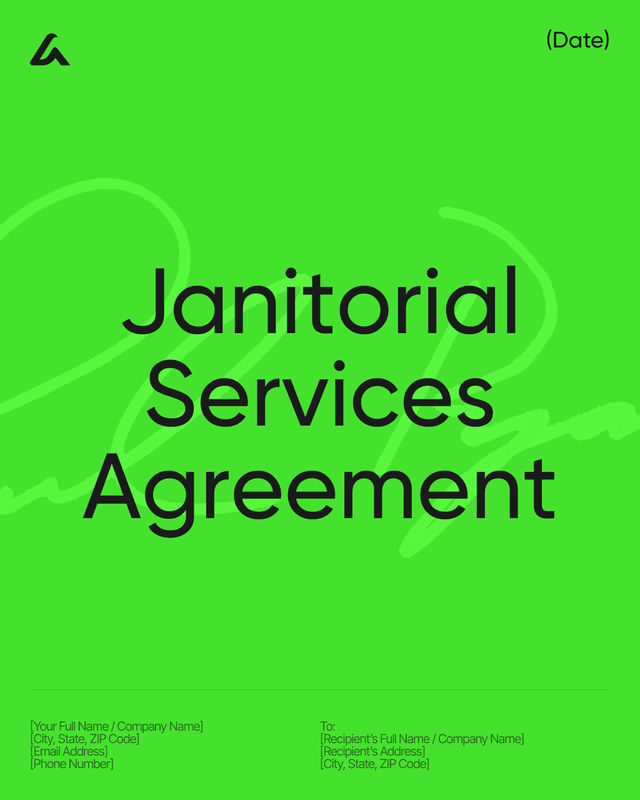 Janitorial Services Agreement Template: Scope and Terms