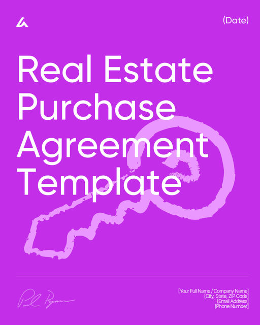 Real Estate Purchase Agreement Template