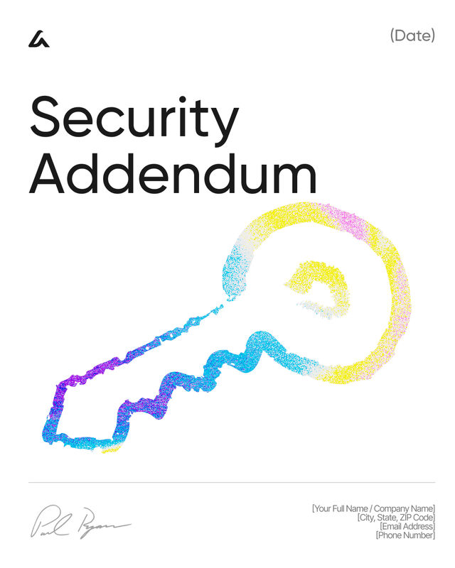 Security Addendum Template: Property Access and Safety Terms