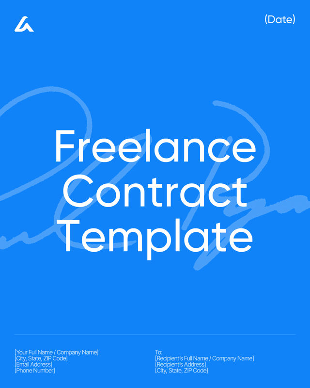 Freelance Contract Template: Scope, Rate, Deadlines & IP Rights