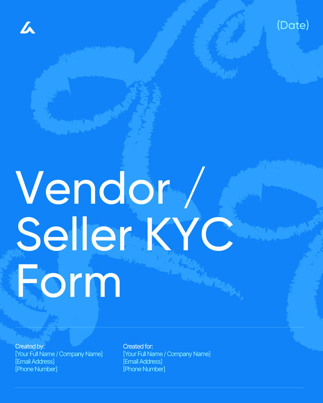 Vendor / Seller KYC Form Template