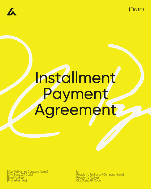 Installment Payment Agreement Template + 12-Mo Calculator (2026)
