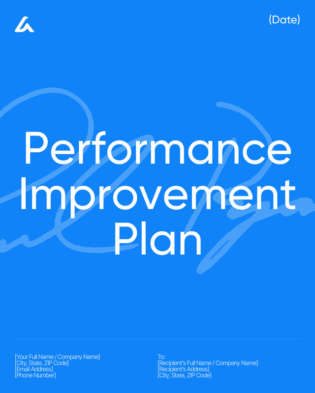 Performance Improvement Plan Template: Goals & Timeline