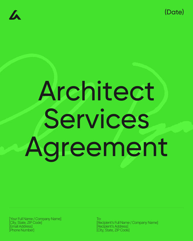 Architect Services Agreement Template: Fees & Deliverables